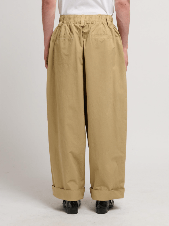 Pantalone con elastico in vita e piega alta beige - YES SHOPPantaloniMARNIPUMU0347G0USCZ2900W51-IT 42
