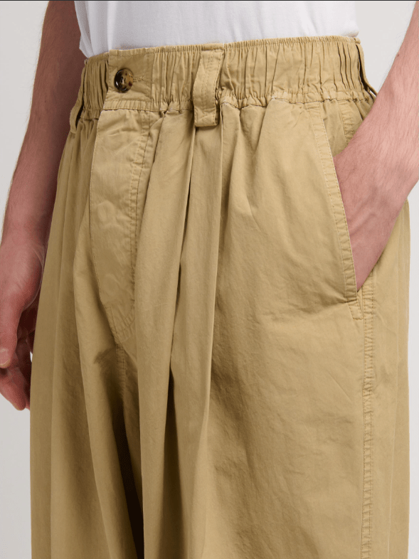 Pantalone con elastico in vita e piega alta beige - YES SHOPPantaloniMARNIPUMU0347G0USCZ2900W51-IT 42