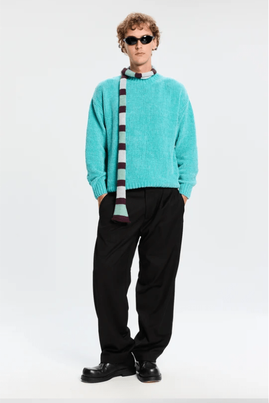 Pantalone loose fit nero con elastico in vita - YES SHOPPantaloniBONSAIPT005V1-XXS1489954952971