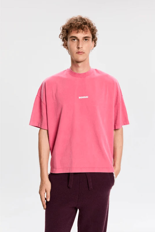 T-shirt box logo rosa - YES SHOPT-shirtBONSAITS001001-XXS7579954952971