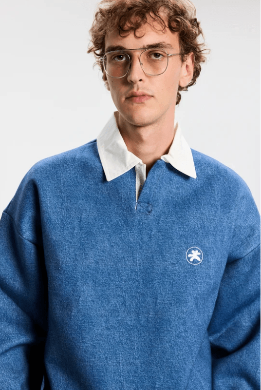 Felpa a polo scuba denim - YES SHOPFelpeBONSAISW002001-XXS5069954952971