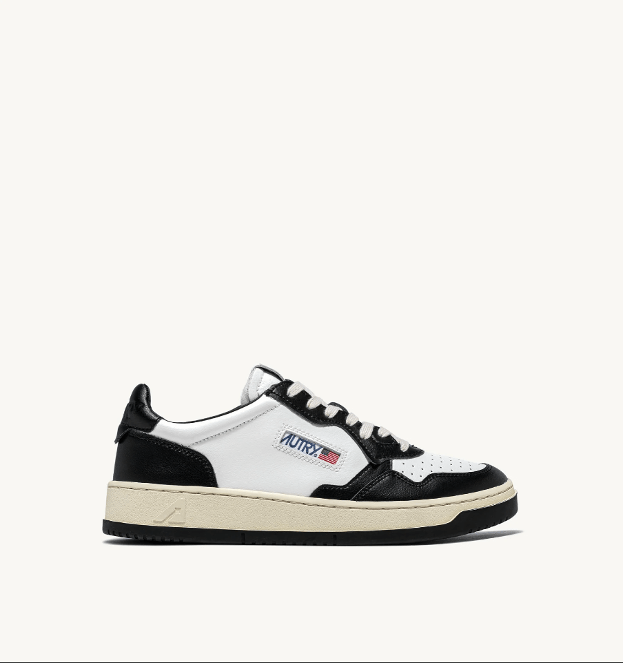 Sneakers medalist low bicolor in pelle bianca e nera - YES SHOPSneakersAUTRYAULMW WB01WB01-367935096649471