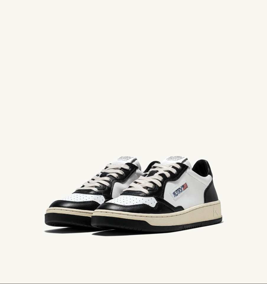 Sneakers medalist low bicolor in pelle bianca e nera - YES SHOPSneakersAUTRYAULMW WB01WB01-367935096649471