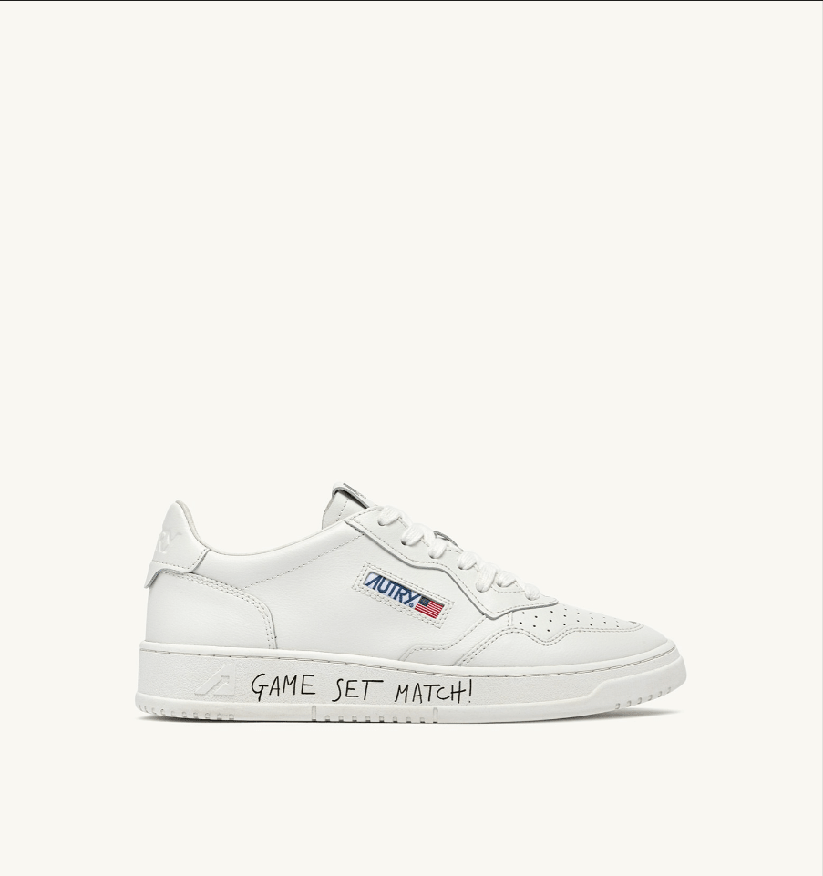 Sneakers medalist low in pelle bianco " Game Set Match " - YES SHOPSneakersAUTRYAULM - ML08-IT 38
