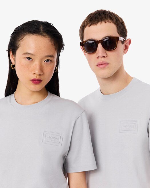 T-shirt in jersey ghiaccio con logo groffato - YES SHOPT-shirtLACOSTETH0753-00-XXS3850567380771