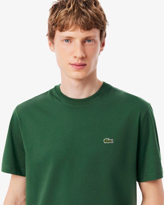 T-shirt in cotone verde - YES SHOPT-shirtLACOSTETH7318-00-XXS3650567380771