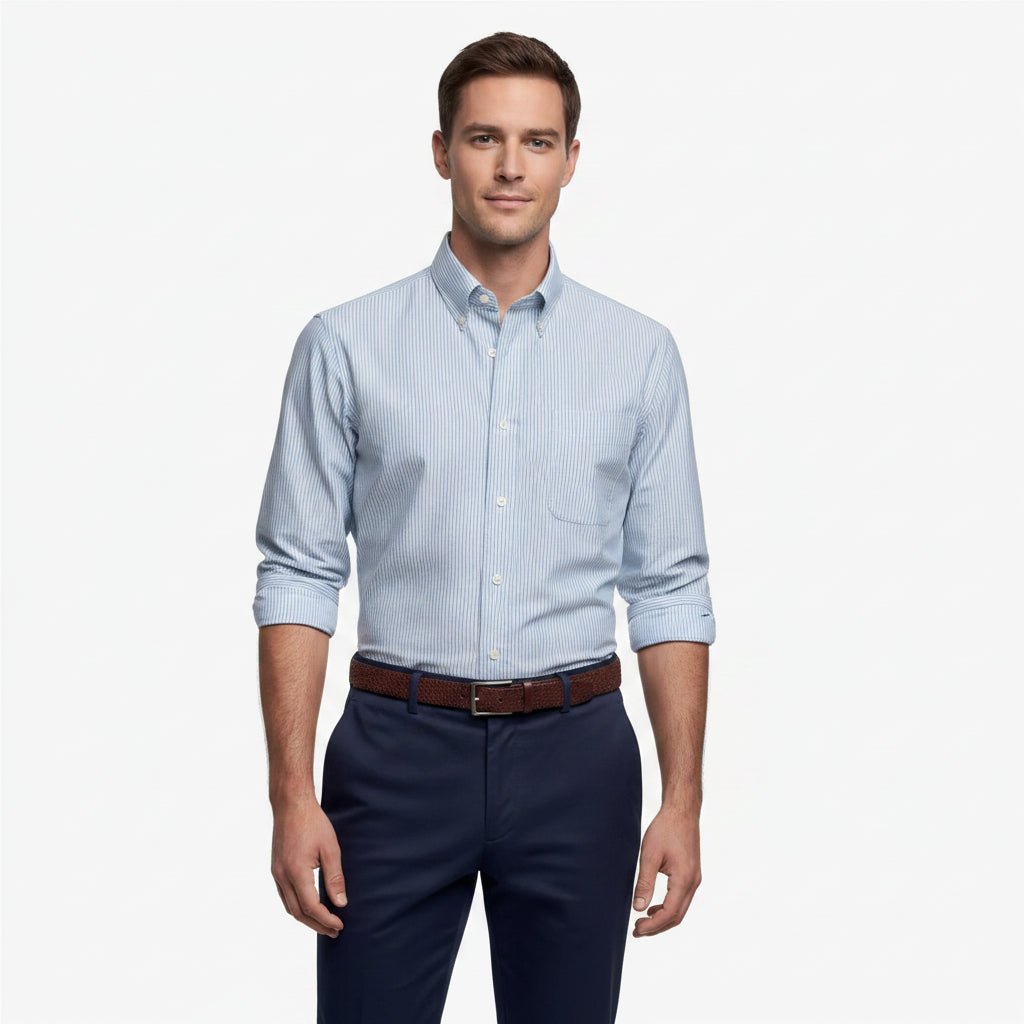 Camicia mille righe oxford bianco e verde - YES SHOPCamicieSEBAGO751271W-XXS3003453871871