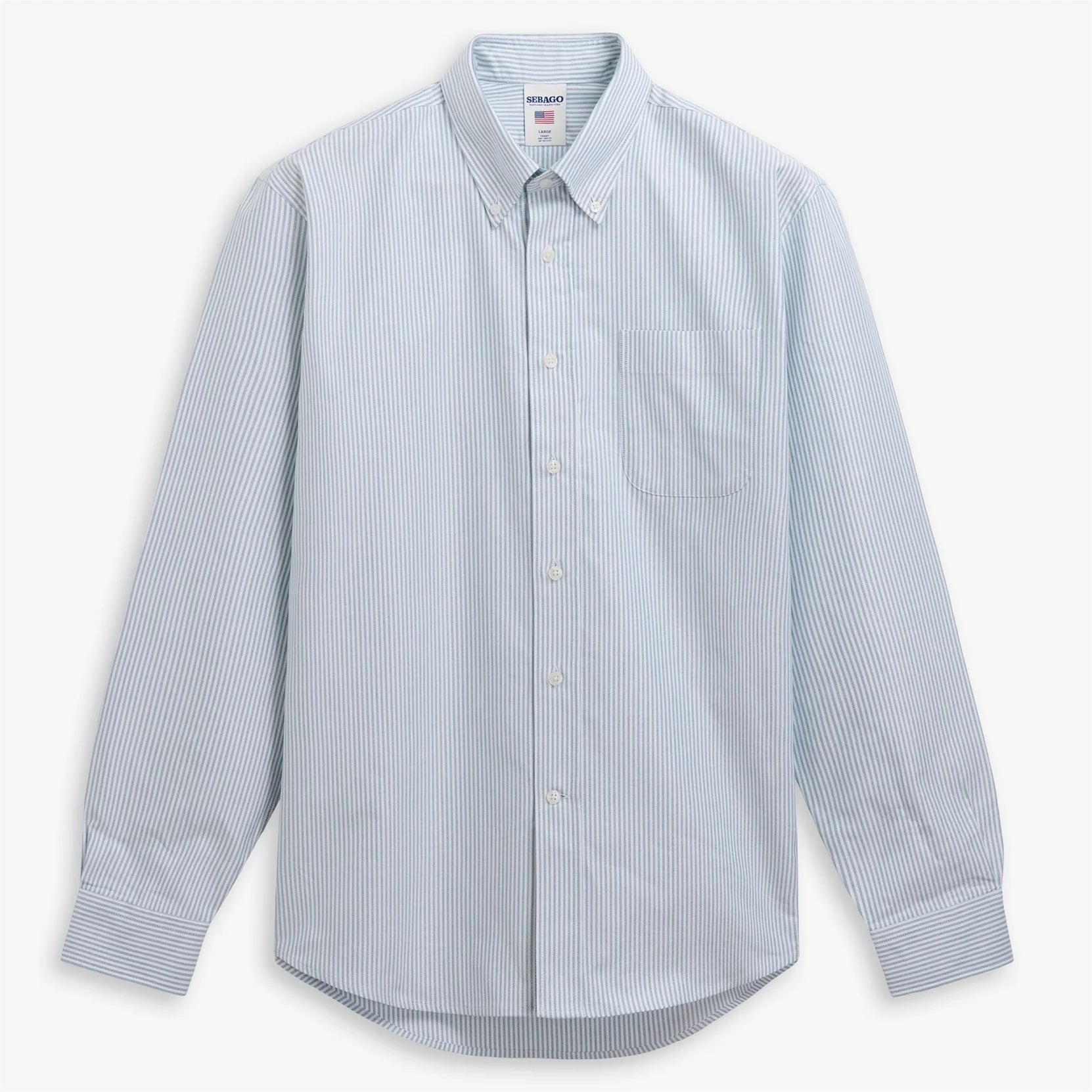 Camicia mille righe oxford bianco e verde - YES SHOPCamicieSEBAGO751271W-XXS3003453871871