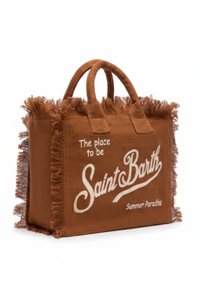 Borsa Colette in canvas marrone con logo - YES SHOPBorse a manoMC2 SAINT BARTHCOL0001/00098L-Taglia unica