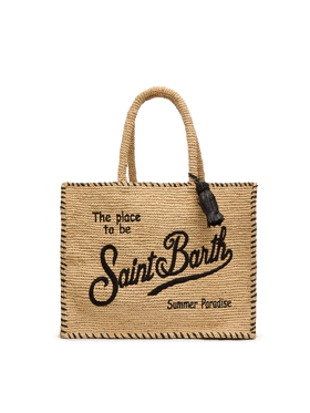 Borsa a spalla Vanity Rafia beige con bordo nero - YES SHOPBorse a spallaMC2 SAINT BARTHVANI013/09045L-Taglia unica7967040233771