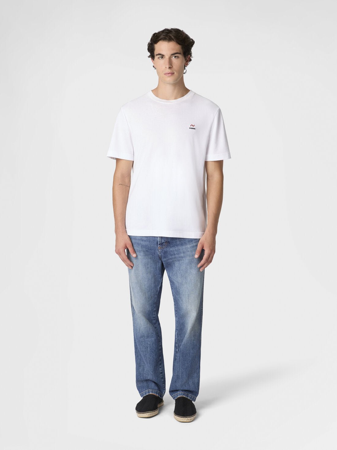 T-shirt bianca con ricamo e logo - YES SHOPT-shirtMISSONIUS23WL0K BJ00IE-XXS1501505742771