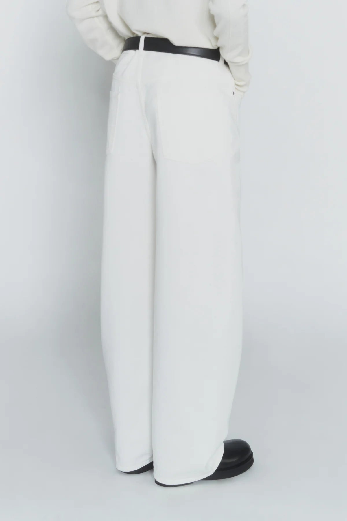 Jeans bianco con foulard logato in seta - YES SHOPJeansCIRCUS HOTELH6WY24-IT 34