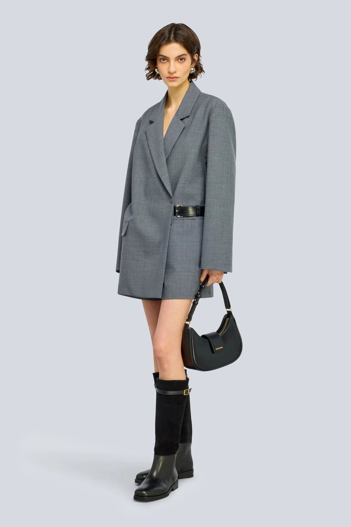 Tuta Carmen corta in fresco lana grigia - YES SHOPTute intereSEMICOUTUREY6WI17-IT 349572596669871