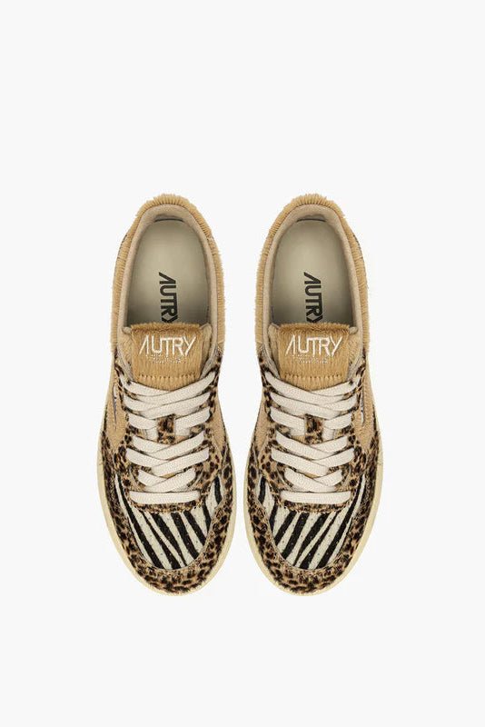 Sneakers medialist low in cavallino safari maculato e zebrato - YES SHOPScarpe sportiveAUTRYAULW-JA02-IT 369640440454871