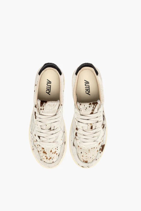 Sneakers medialist low in cavallino nero e muccato - YES SHOPScarpe sportiveAUTRYAULW-JA05-IT 365050440454871