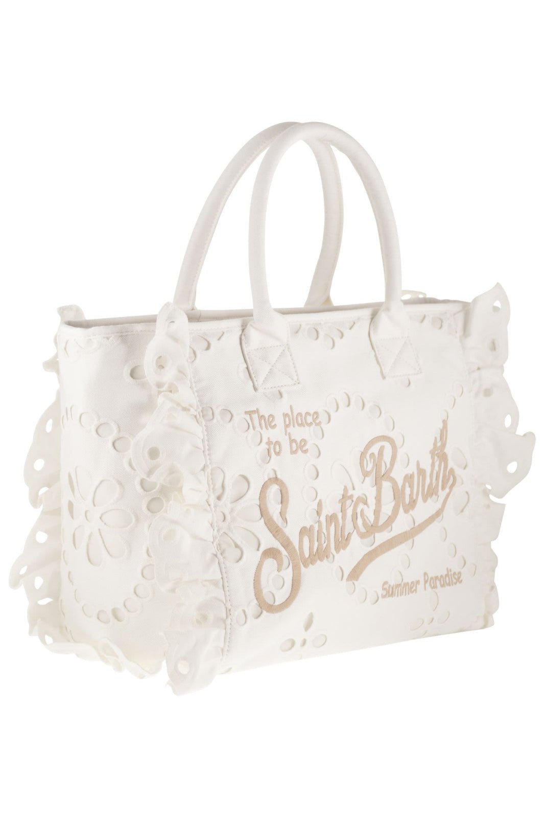 Borsa Vanity in pizzo sangallo bianco - YES SHOPBorse a spallaMC2 SAINT BARTHVANI0029-Taglia unica1078349676771