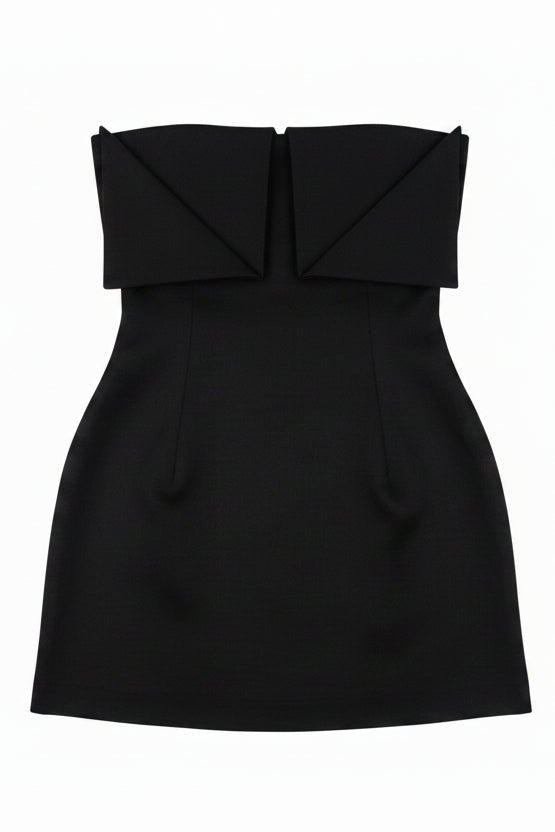 Abito Bowman nero con scollo fascia - YES SHOPAbitiTPNBOWMAN-XXS3412456742771