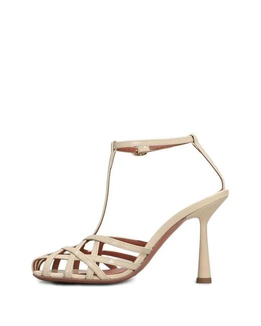 Sandalo Lidia a gabbia in vernice nude - YES SHOPScarpe elegantiCASTAGNALIDIA-IT 367159185235771