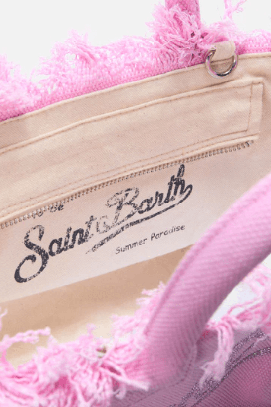 Borsa Colette in canvas di cotone rosa con strass - YES SHOPBorse a tracollaMC2 SAINT BARTHCOL0001/00403L-Taglia unica5135104964771