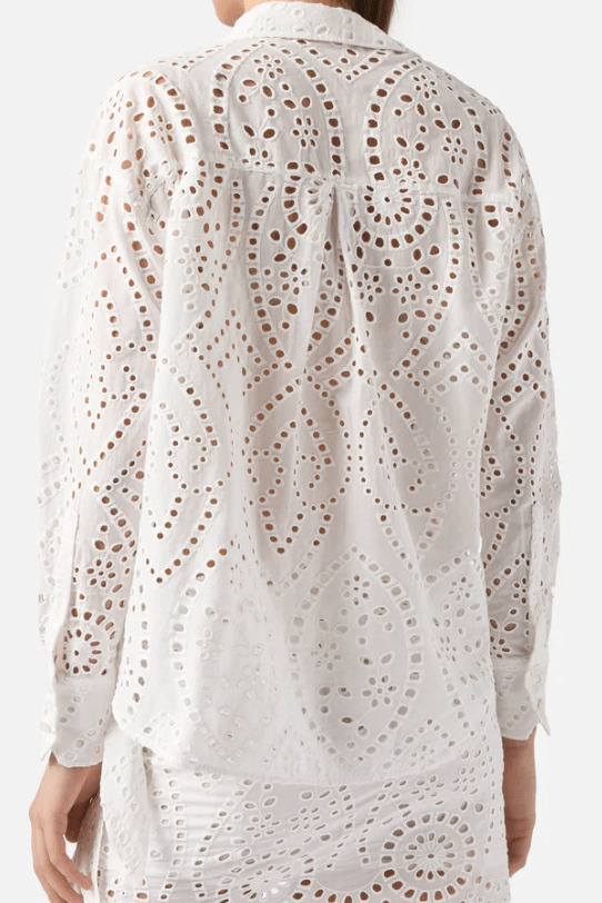 Camicia Cristal bianca in pizzo sangallo - YES SHOPCamicieMC2 SAINT BARTHCYS0001/01000L-XXS1325556742771