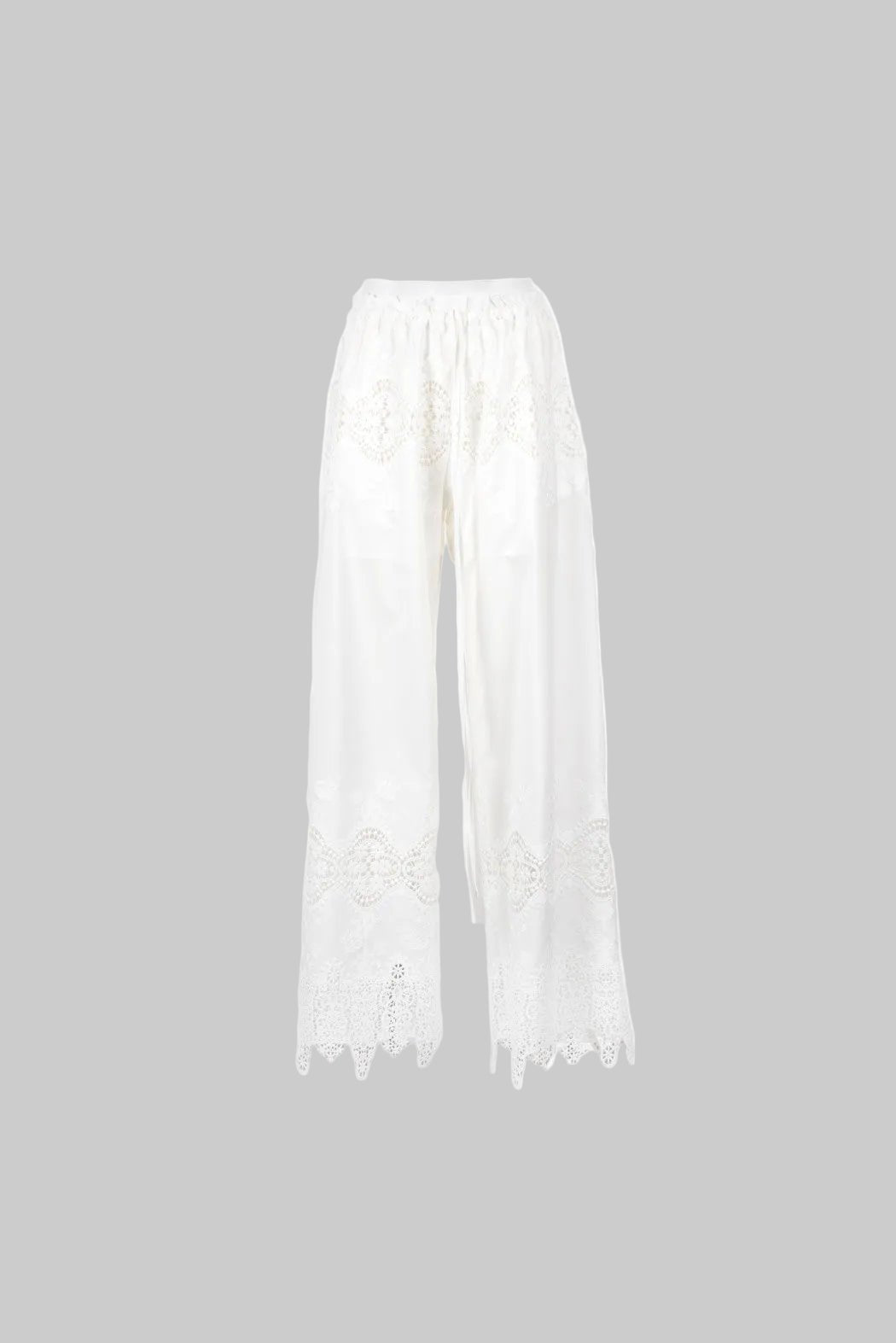 Pantalone Hobson bianco con pizzo - YES SHOPPantaloniTPNHOBSON/PANT-XXS5675549676771