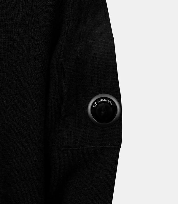 Maglia lambswool zip-up hoodie nera - YES SHOPMaglioniC.P. COMPANY21CMKN097A/110149A-38231863710971