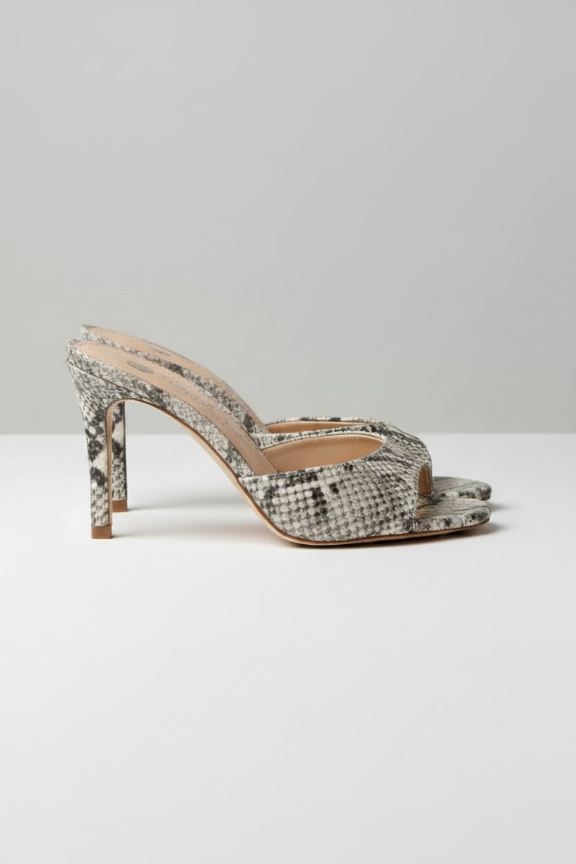 Mule in pelle bianca pitonata e inserti oro - YES SHOPScarpe elegantiROBETO FESTABOA-IT 369996999843771