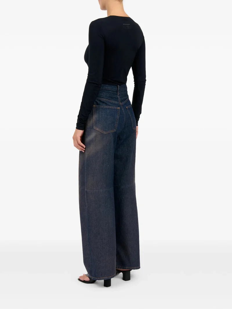 Jeans balloon 5 tasche in denim scuro - YES SHOPJeansMM6 MAISON MARGIELAS62LB0218/M68-W24