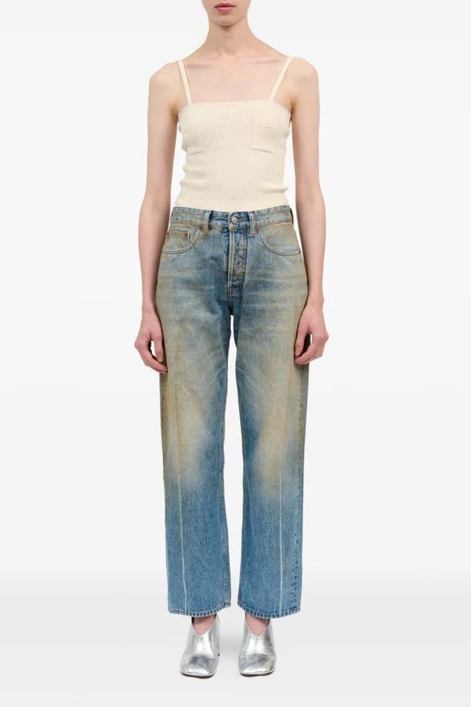 Jeans MM6 5 tasche sabbiato degradè - YES SHOPJeansMM6 MAISON MARGIELAS62LB0217-M30055-W24