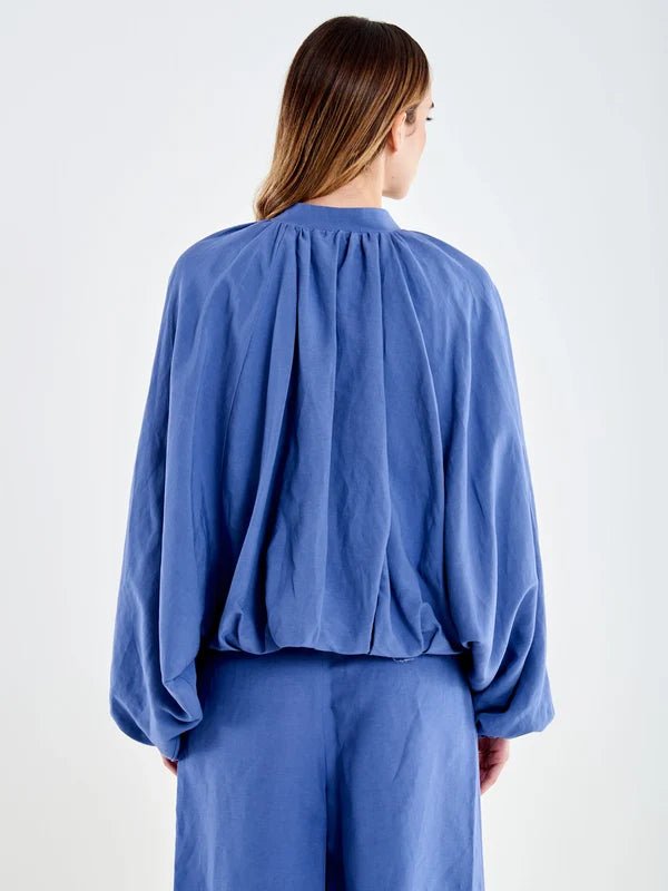 Bomber plissettato indaco - YES SHOPGiubbottiVICOLOTAB1597-05240322579871