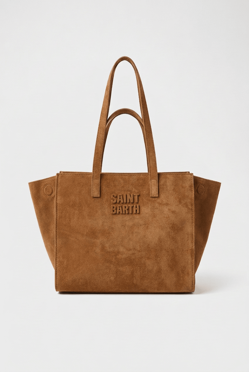Borsa Jour midi in suede cognac - YES SHOPBorse a tracollaMC2 SAINT BARTHJOBAM01/00657-Taglia unica