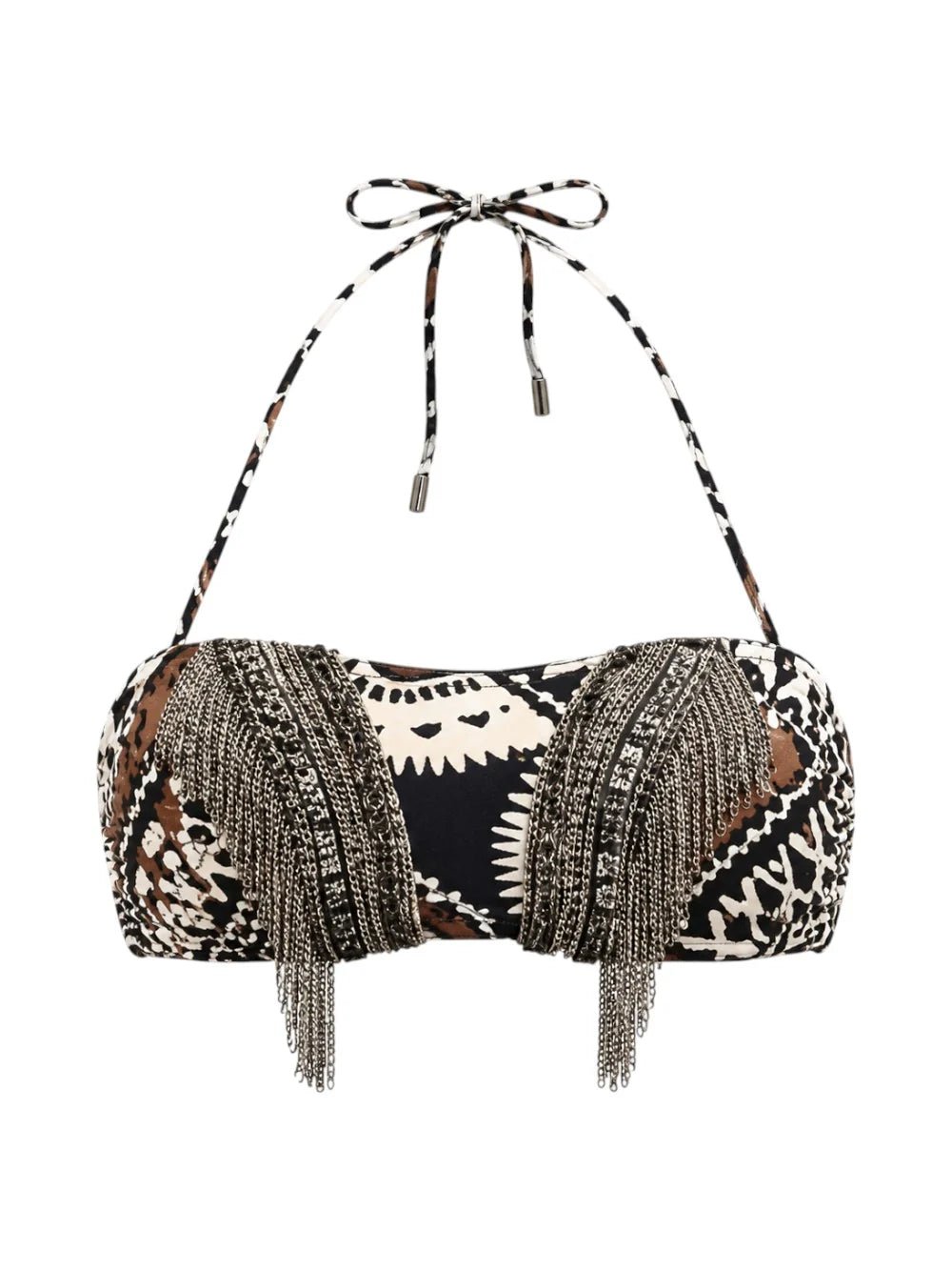 Top a fascia nero etnico con frange in perline artigianale - YES SHOPCostumi da bagnoMISS BIKINIV6108T-XXS3527999843771