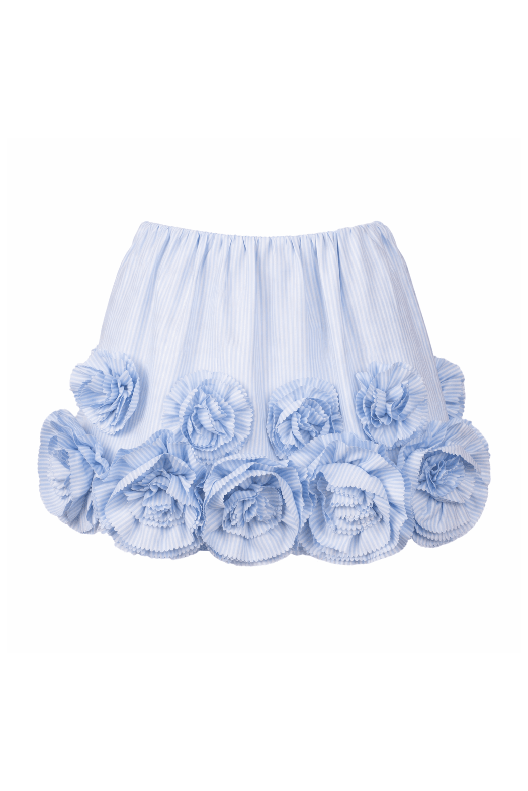 Gonna Loreto azzurra gessata con fiori - YES SHOPGonneODI' ODI'LORETO-XXS