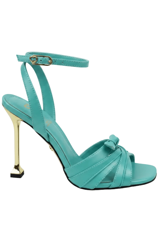 Sandalo Naisa in pelle turchese con fiocco sulla fascia - YES SHOPScarpe elegantiGOLD&ROUGENAISA-IT 363324157313771