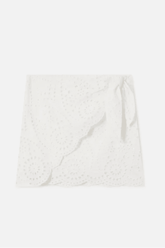 Gonna Nyra bianco in pizzo sangallo - YES SHOPShortsMC2 SAINT BARTHNYR0001/01000L-XXS5125556742771