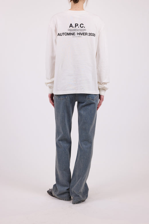 T-shirt a maniche lunghe bianca - YES SHOPT-shirtA.P.C.COHBS-M26479-XXS