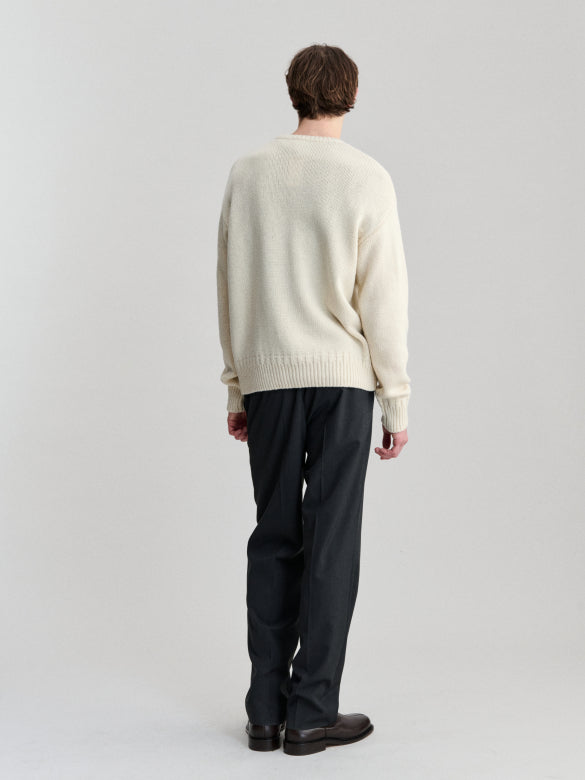 Maglione girocollo Ecru logo tono su tono - YES SHOPMaglioniA.P.C.WOATJ-H23506-XXS