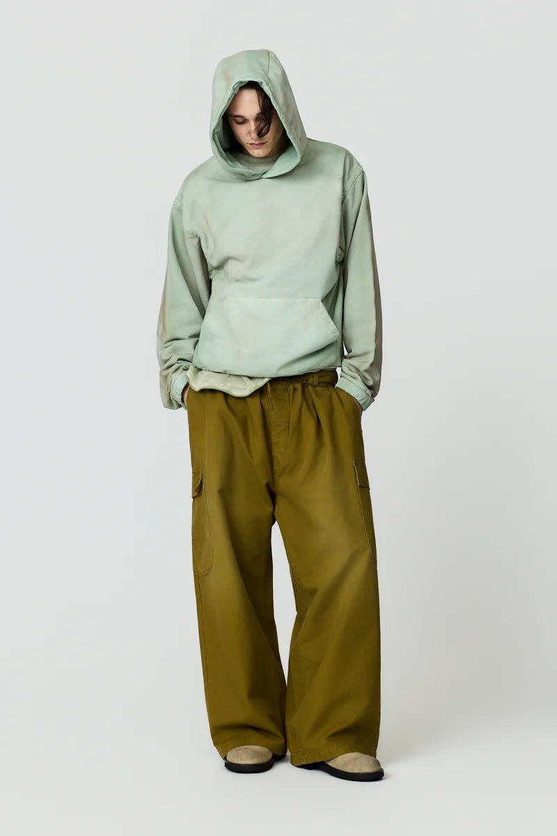 Felpa con cappuccio Assenzio verde lavata - YES SHOPFelpeDANILO PAURA16DP30040000019-XXS
