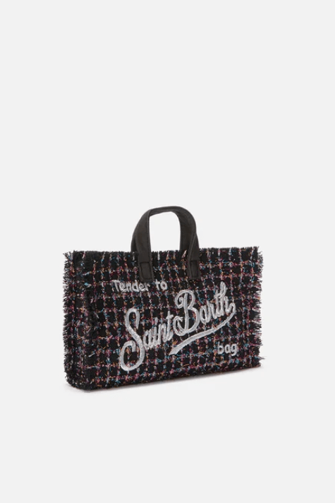 Phone bag in tweed nera - YES SHOPBorse a tracollaMC2 SAINT BARTHPHONE007/00193M-Taglia unica