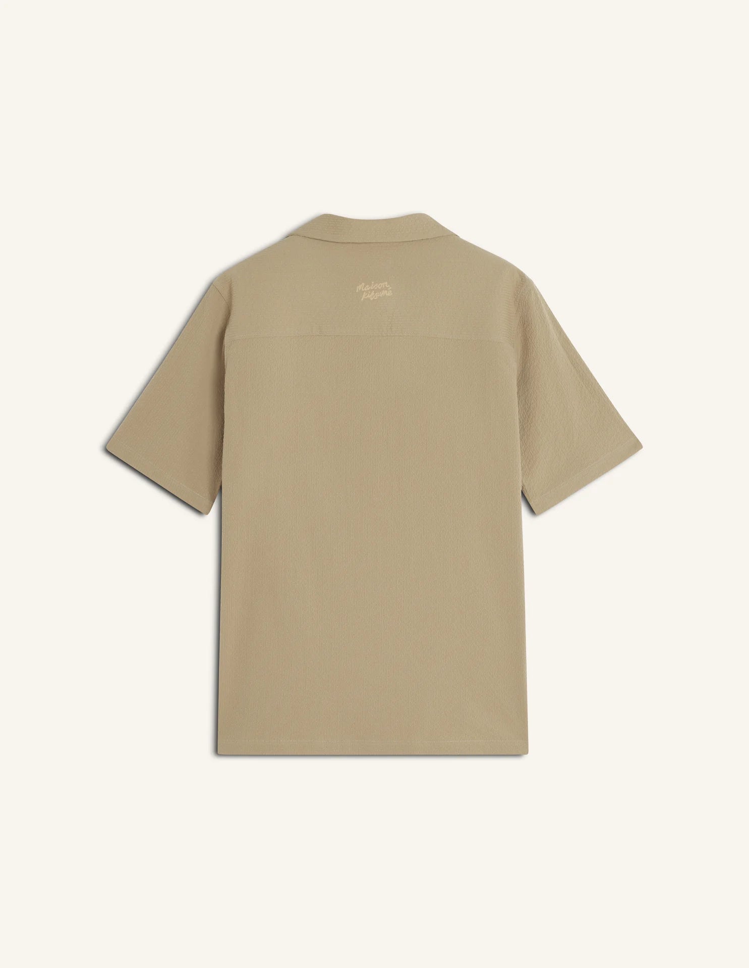 Camicia beige in seersucker - YES SHOPCamicieMAISON KITSUNEQM00407WC5082-XXS1140031776771