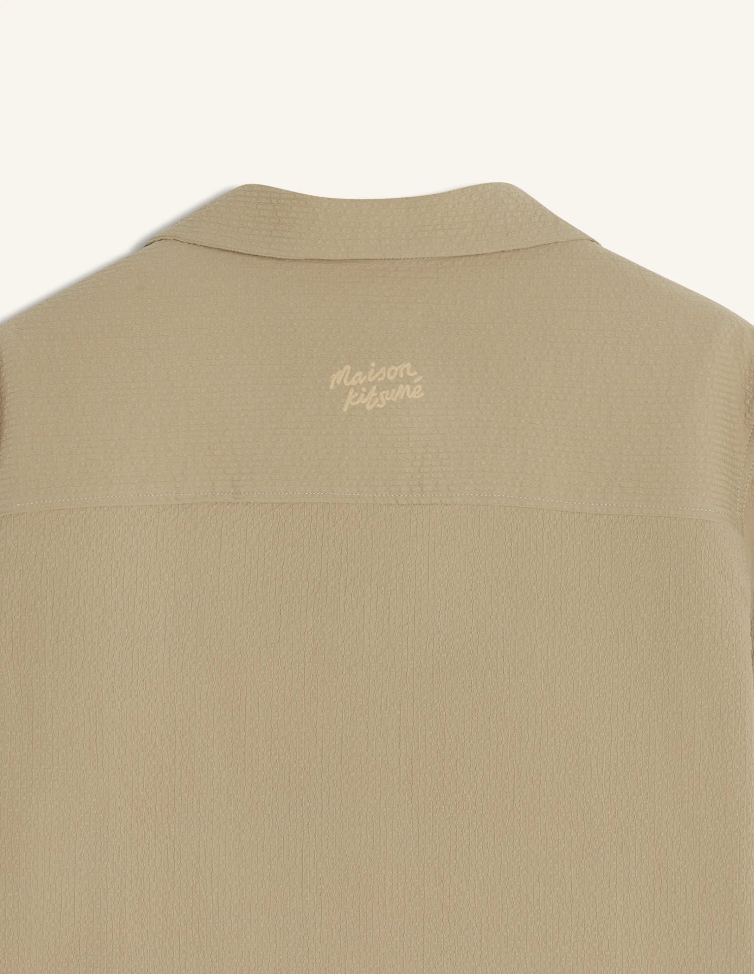 Camicia beige in seersucker - YES SHOPCamicieMAISON KITSUNEQM00407WC5082-XXS1140031776771