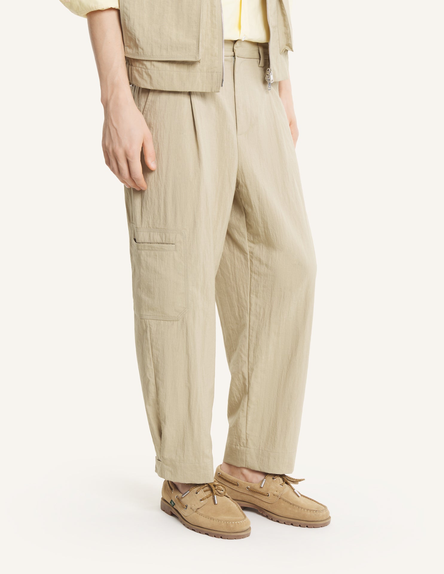 Pantalone beige cargo - YES SHOPPantaloniMAISON KITSUNEQM01106WW9082-0450-IT393411108863771