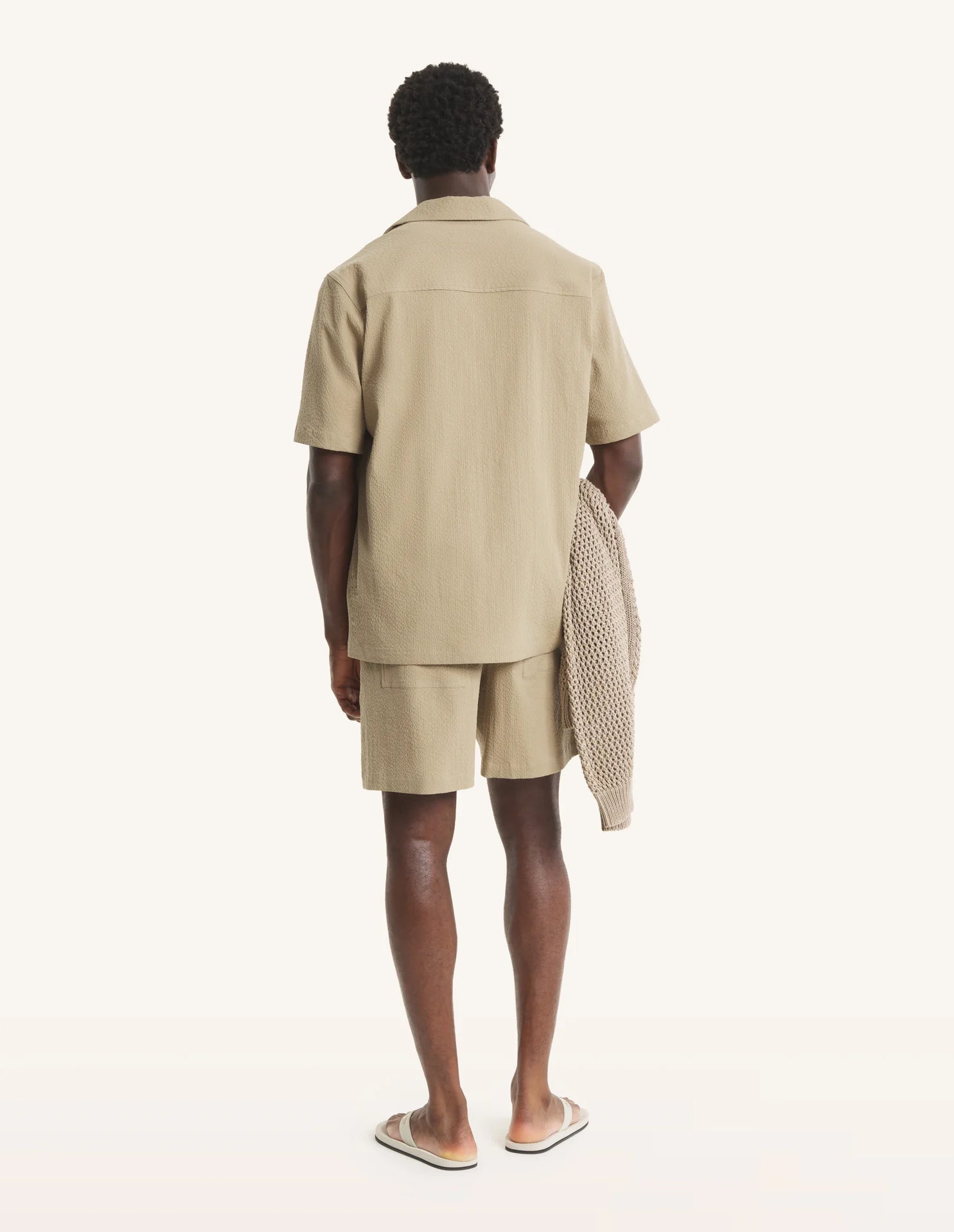 Bermuda beige in seersucker - YES SHOPBermudaMAISON KITSUNEQM01401WC5082-XXS1740031776771