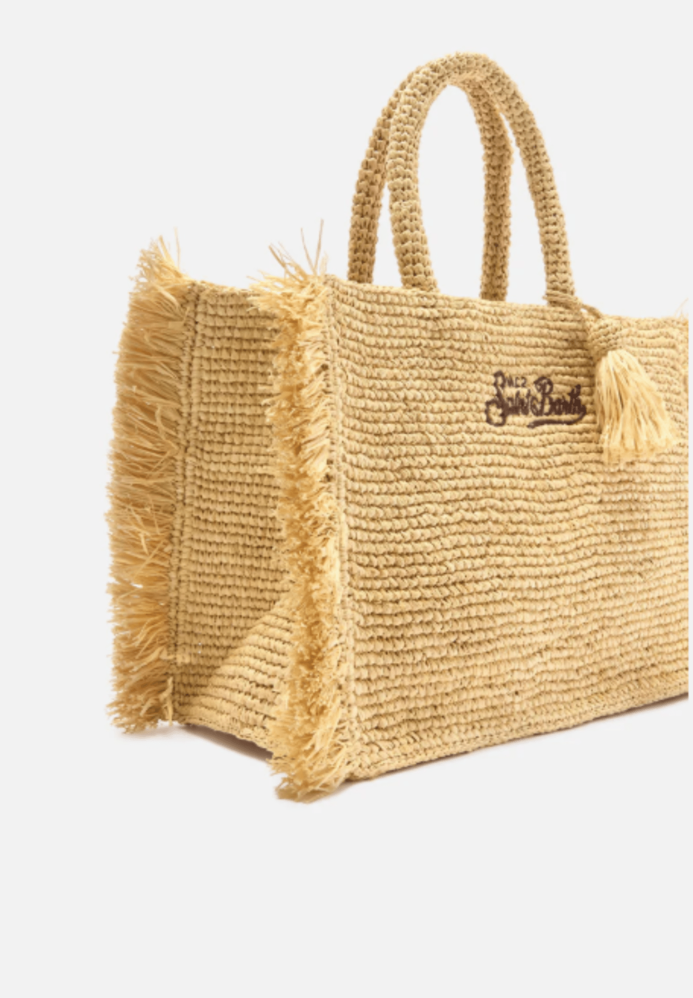 Borsa Vanity in raffia minimal con nappina e frange - YES SHOPBorse a spallaMC2 SAINT BARTHVANI044/00261L-Taglia unica1325104964771