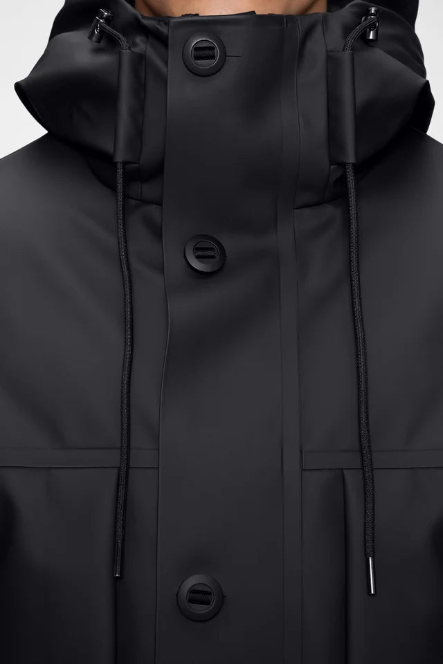 Parka Novi lungo nero con pattina - YES SHOPCappottiRAINS21530-39172473710971