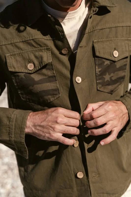 Giacca field verde militare con bandiera USA - YES SHOPGiaccheTOOCOMFHSUSTO ARM-XXS5692453871871