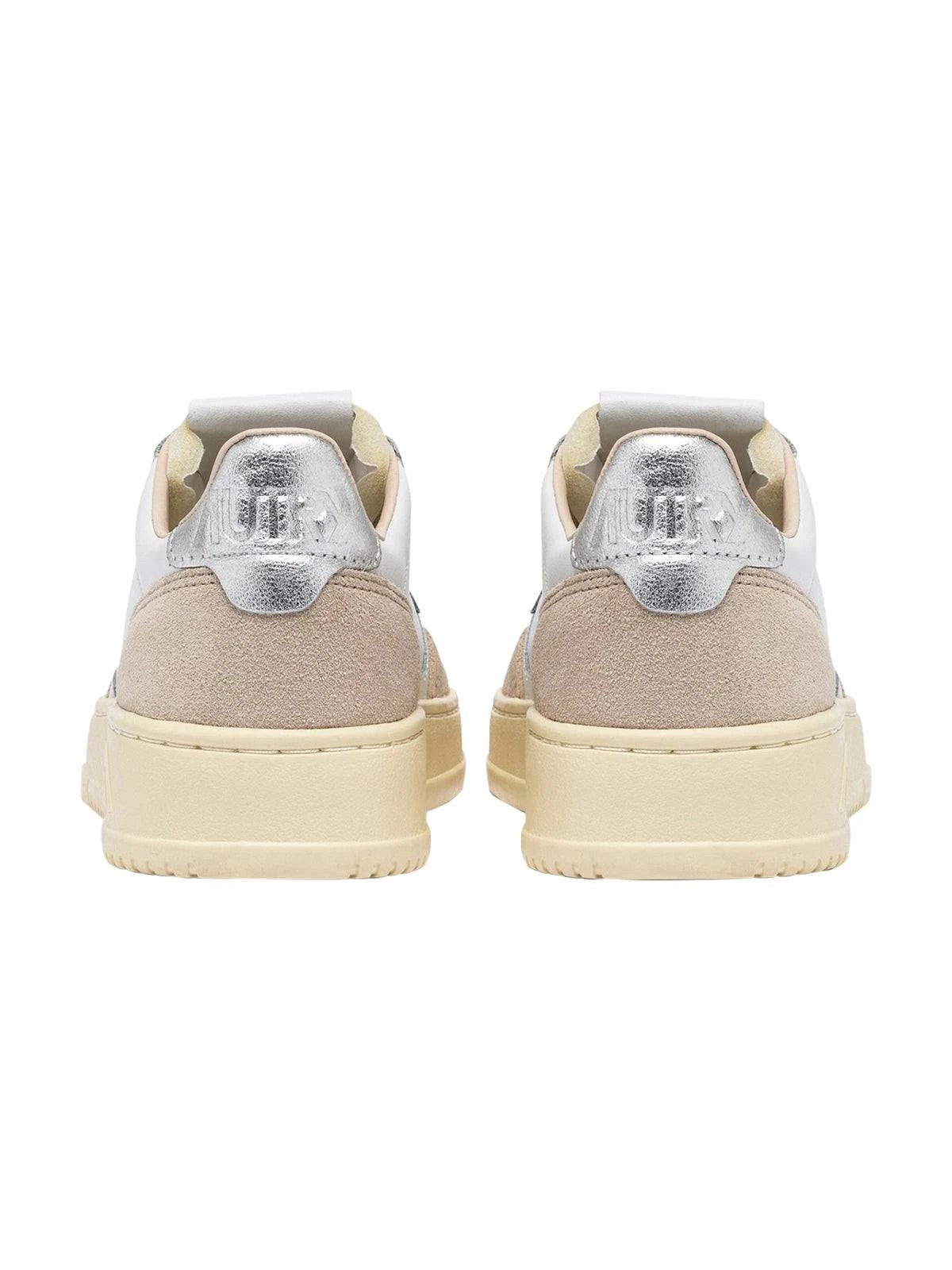 Sneakers medalist low pelle e suede bianco argento - YES SHOPSneakersAUTRYAULW LS74-IT 357345096649471