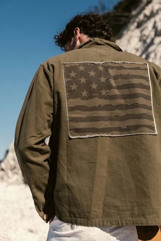 Giacca field verde militare con bandiera USA - YES SHOPGiaccheTOOCOMFHSUSTO ARM-XXS5692453871871