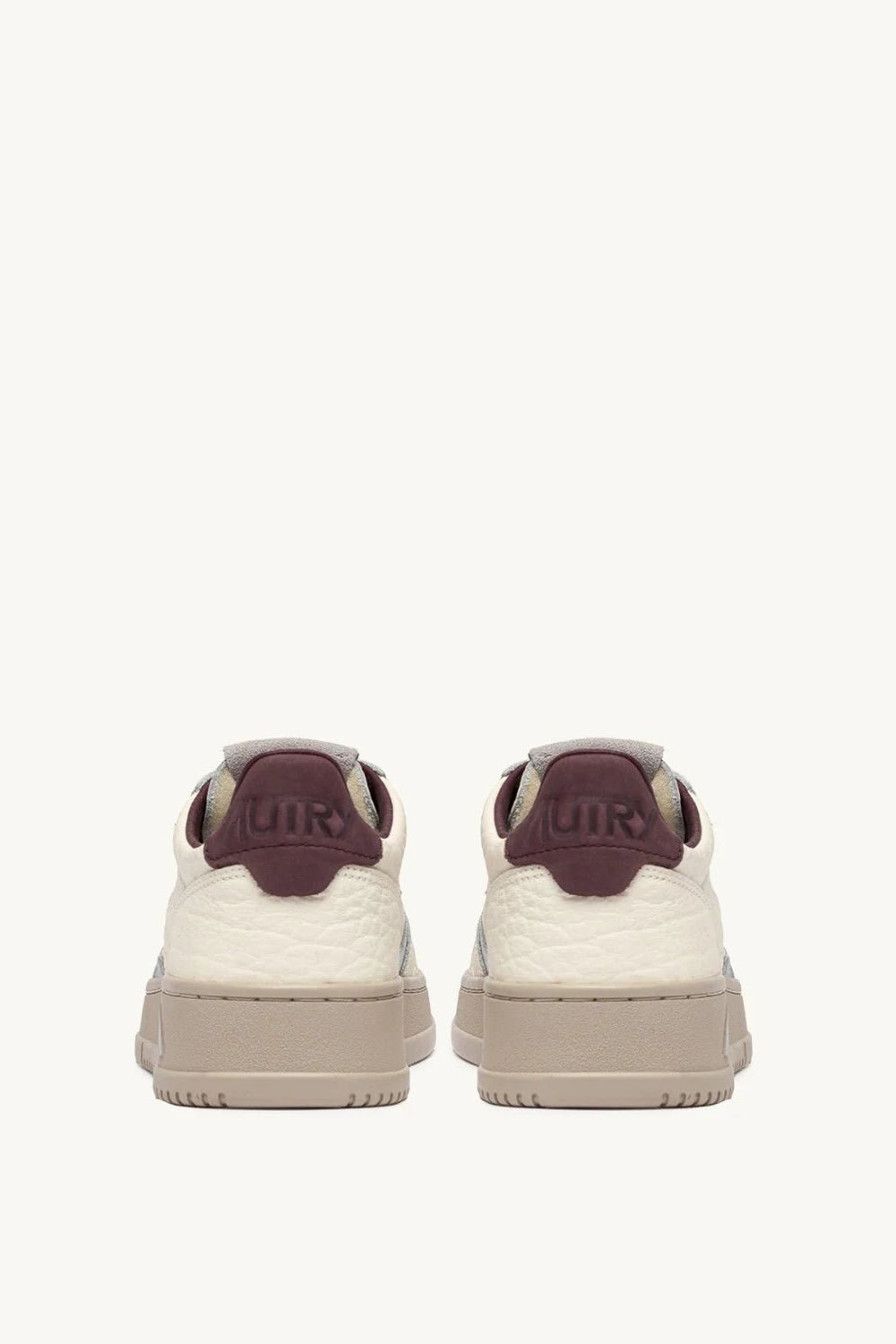 Sneakers medialist low in pelle bordeaux e argento - YES SHOPScarpe sportiveAUTRYAULW-NE19-IT 361340440454871