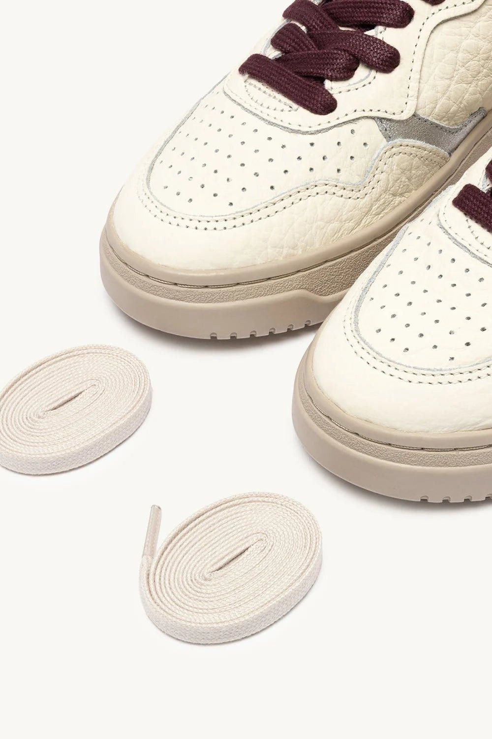 Sneakers medialist low in pelle bordeaux e argento - YES SHOPScarpe sportiveAUTRYAULW-NE19-IT 361340440454871